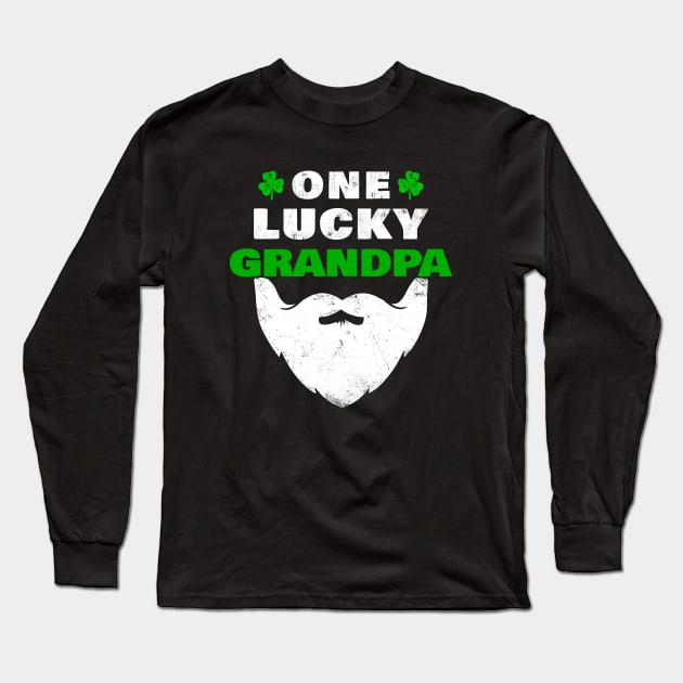 One Lucky Grandpa - Sant Patrick Day Gift Long Sleeve T-Shirt by Yasna